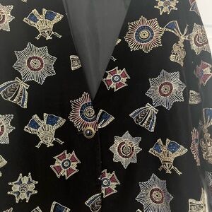 Embroidered Black Women's Jacket